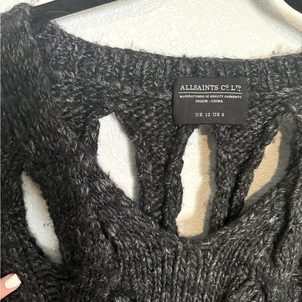 All Saints Sweater w/Cutouts - M/L - Picture 7 of 9